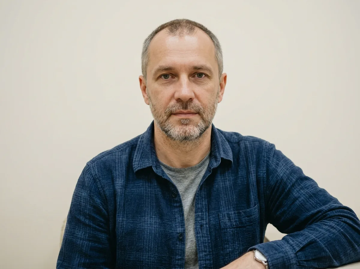 Аватар пациента Алексея из Волгограда — мужчина средних лет, нейтральный фон